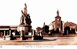 Marnia - Monument aux Morts et eglise